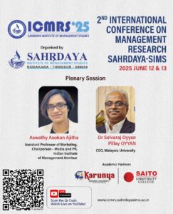🧠 ICMRS 2025: International Management Research Conference Held at Sahrdaya-SIMS, Thrissur