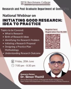 🧠 National Webinar on “Initiating Good Research: Idea to Practice”