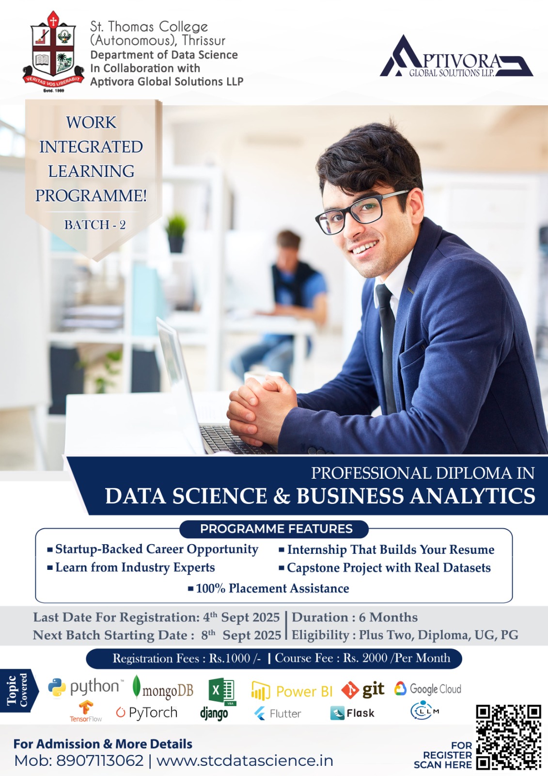 Professional Diploma in Data Science & Business Analytics at St. Thomas College Thrissur - www.CampusRound.com