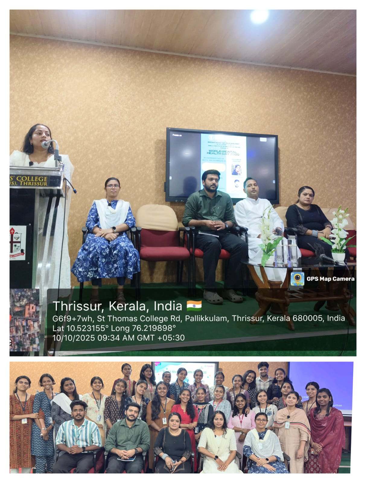 🧠 World Mental Health Day 2025 Observed at St. Thomas College, Thrissur - www.CampusRound.com