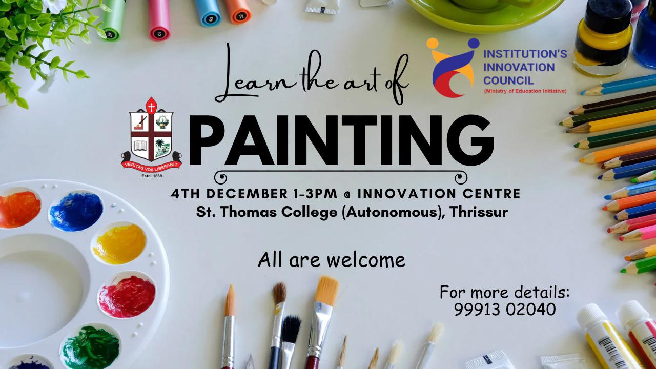 Santhome Art Series: Hands-on Painting Workshop at St. Thomas College, Thrissur