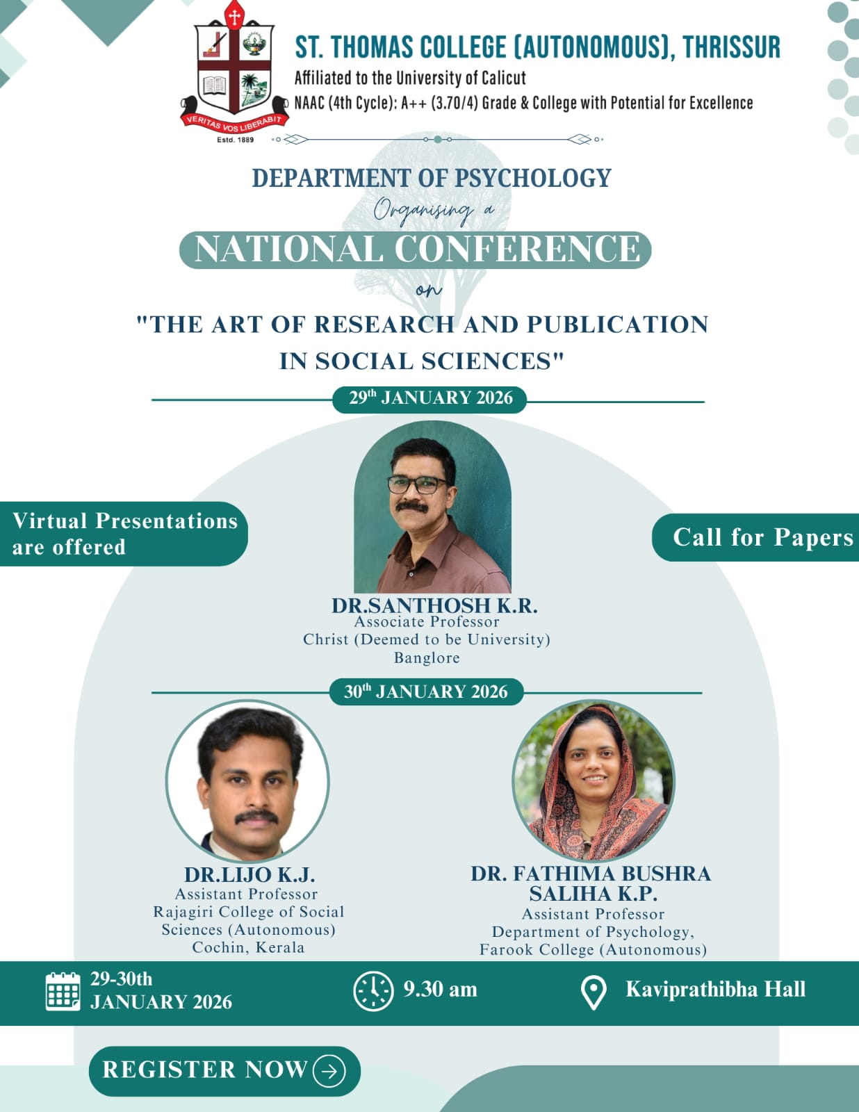 National Conference by Psychology Department Poster