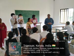 ലഹരി വിരുദ്ധ–റാഗിംഗ് വിരുദ്ധ ബോധവൽക്കരണം നടത്തി.