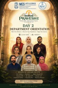MES Arts and Science College Organises ‘Pravesh 2.0’ Orientation Programme for First-Year Students