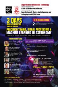 IUCAA-Supported Astronomy Workshop at Kannur University in December 2026